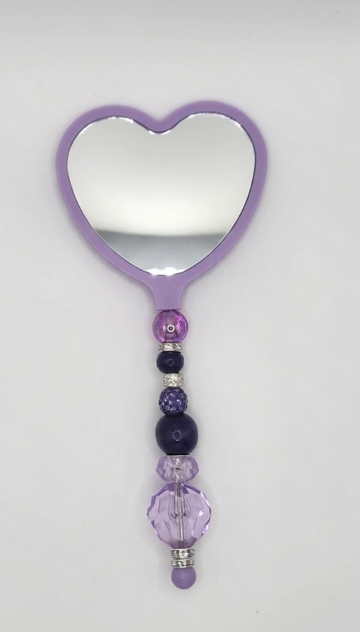Olivia Sparkles "Lavender Luxe" 3-Piece Matching Set- Pen, Hand Mirror  and Box Cutter