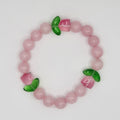 🌸 Olivia Sparkles Summer Collection: The Tulip & Rose Quartz Beaded Bracelet