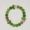 🌿 Olivia Sparkles Summer Collection: The Tulip & Jade Beaded Bracelet
