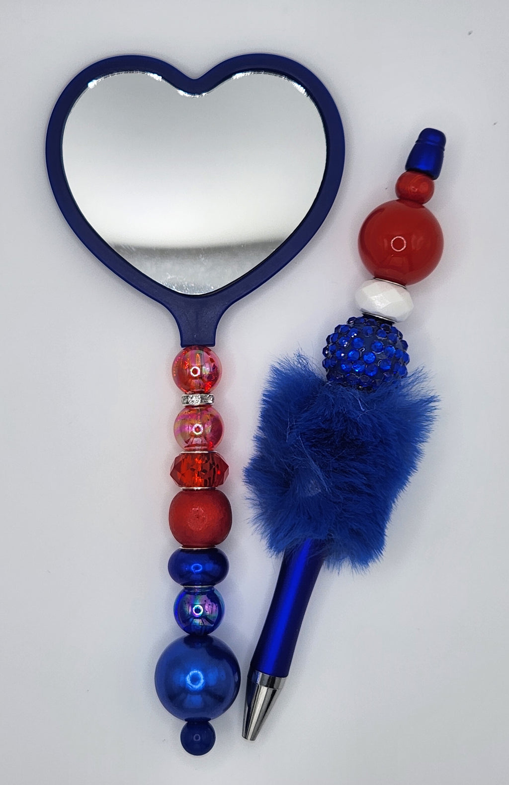 Olivia Sparkles "Star-Spangled Sparkle" 4th of July Matching Pen and Mirror Set