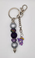 Midnight Magic Beaded Keychain with Detachable Character Charm