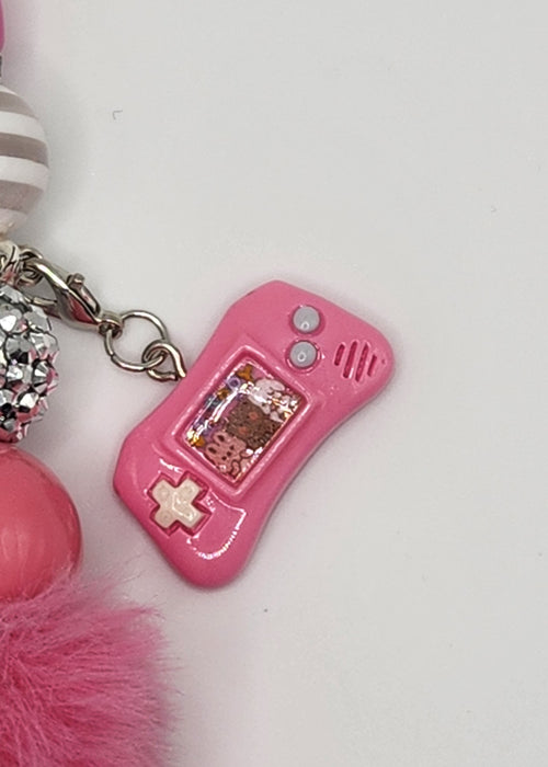 "Level Up" Glam Beaded Pom-Pom Pen