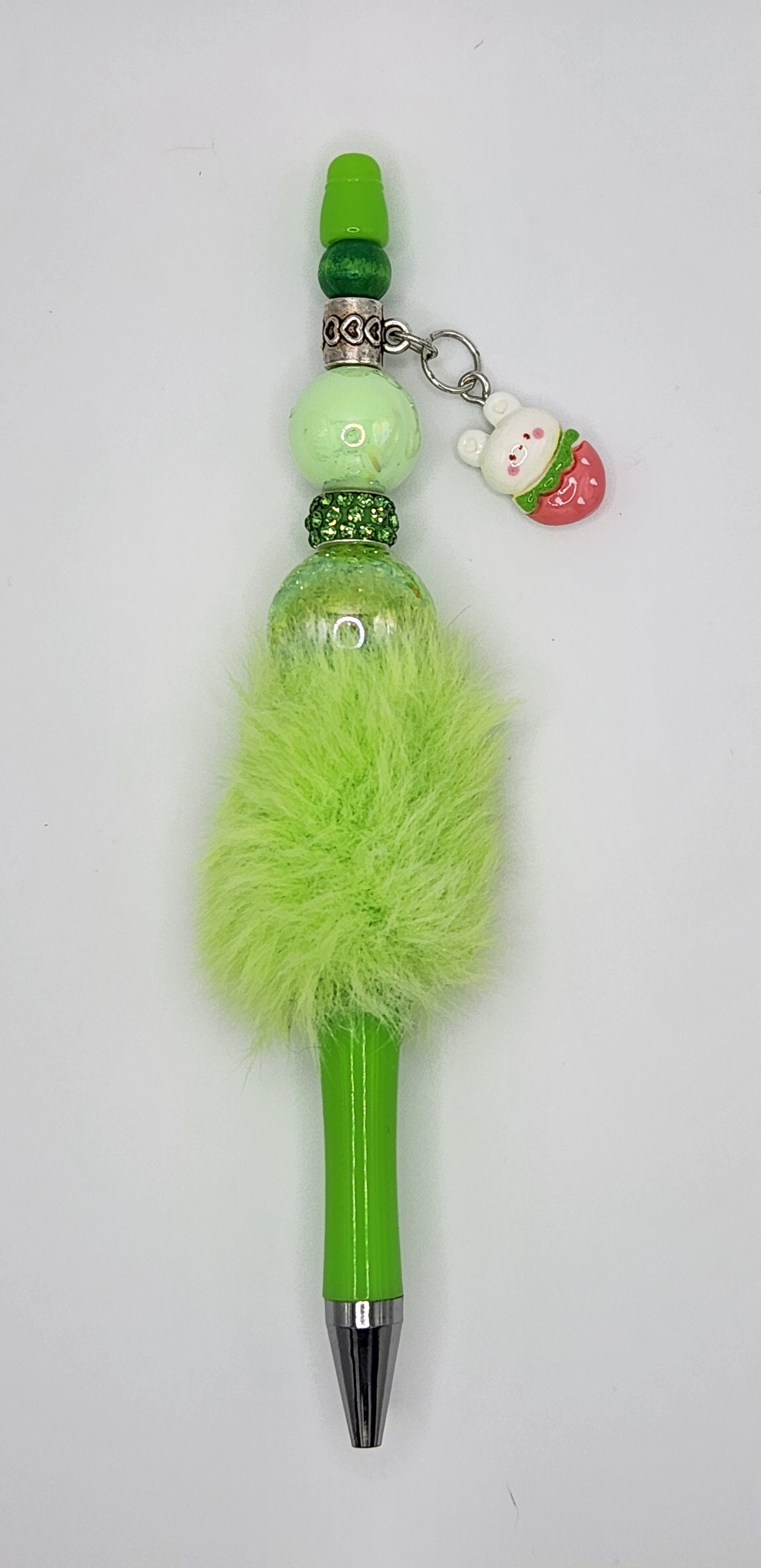Sweet Strawberry Bunny Fluffy Pen 🍓🐰