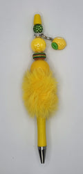 Citrus Zest Shimmer Pom-Pom Pen