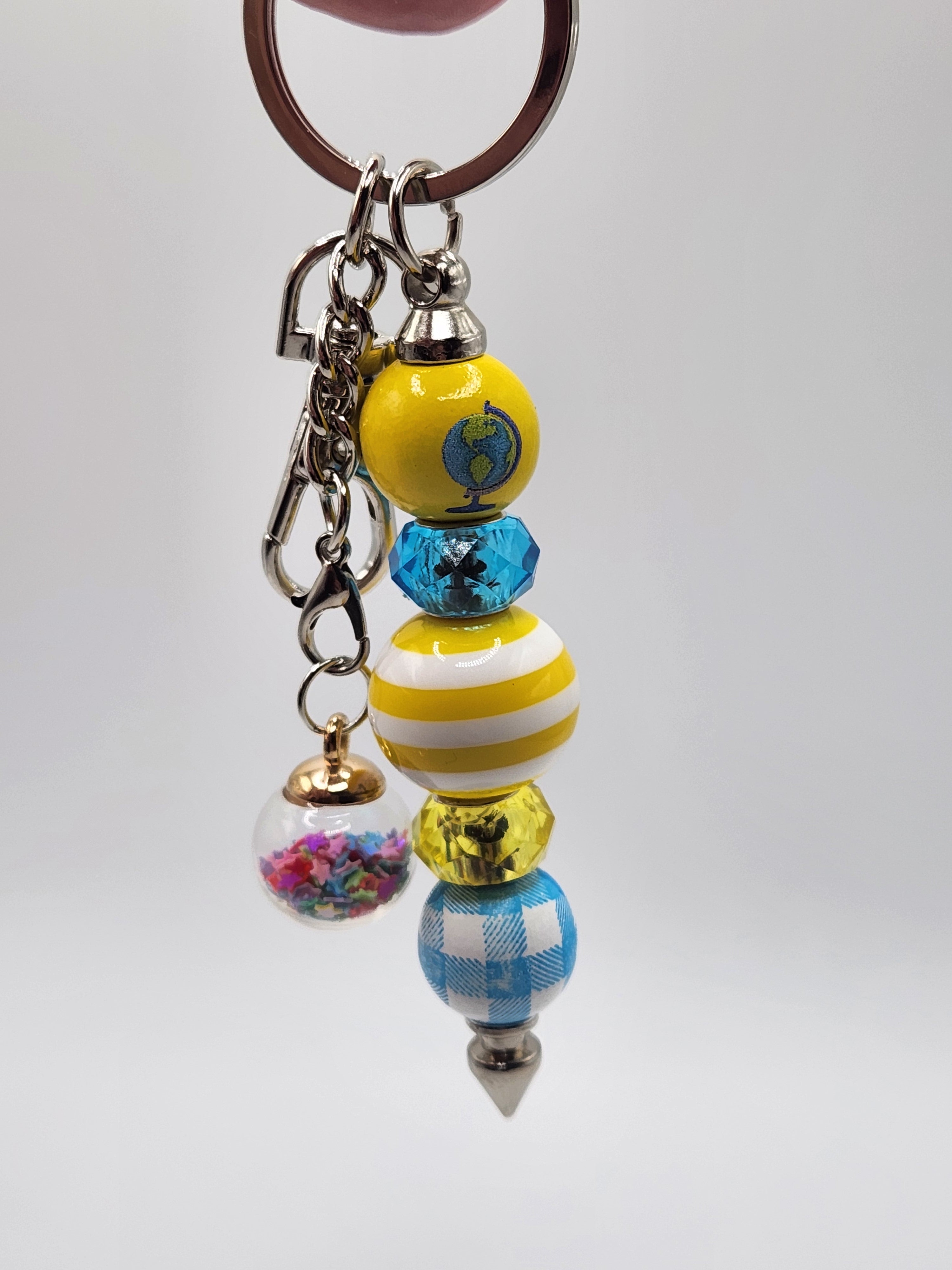The Ultimate School-Day Accessory: Olivia Sparkles Beaded Keychain