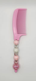 Pastel Pink Beaded Styling Comb
