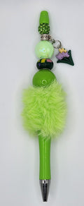 👑 Olivia Sparkles One-of-a-Kind Jeweled Garden Pompom Pen – 6"
