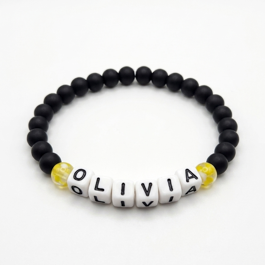 Custom Sprayberry Yellow Jackets Name Bracelet *see delivery instructions under description