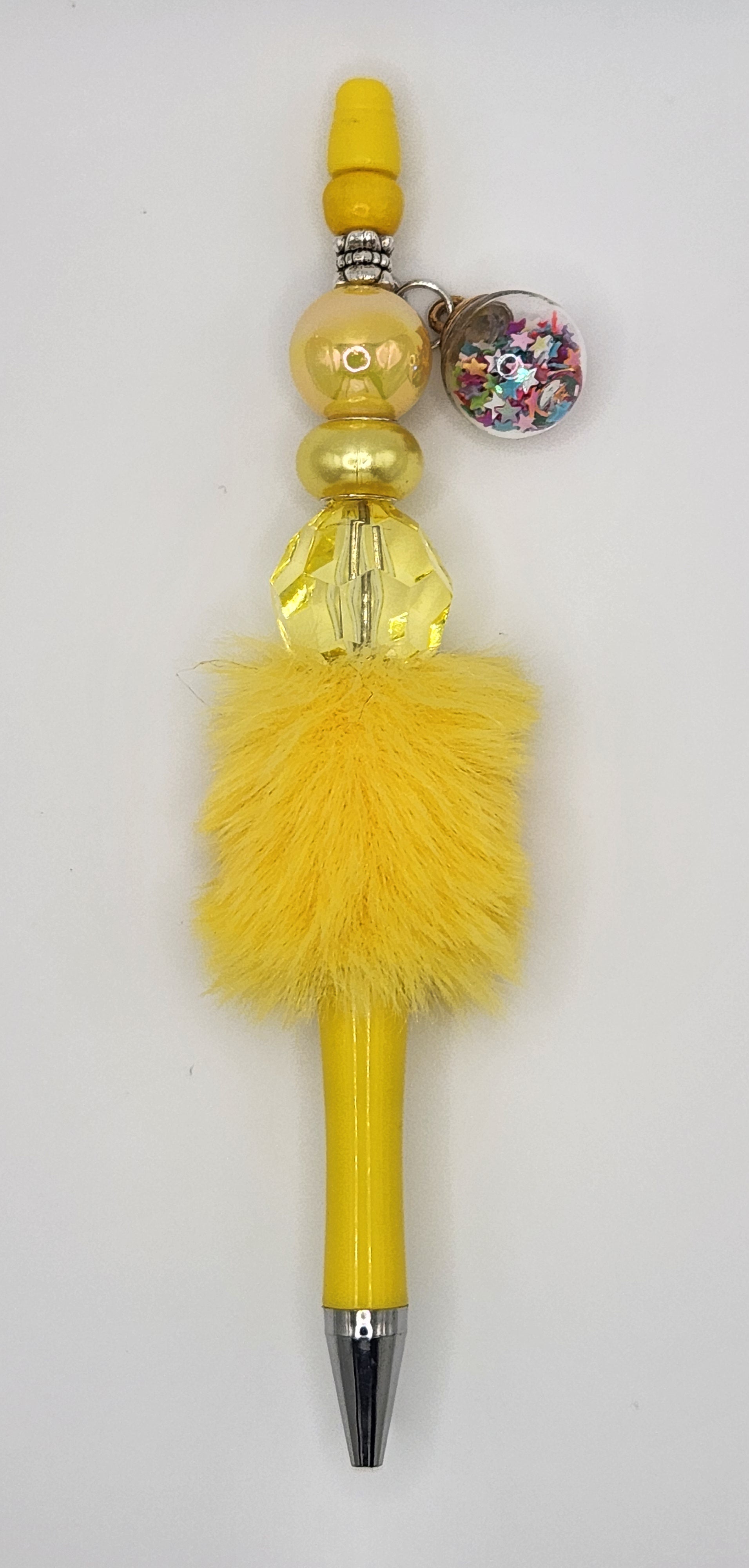Sunshine Confetti Shimmer Pom-Pom Pen